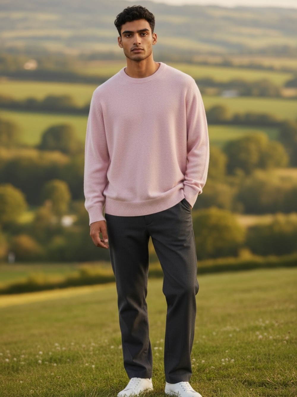 Goodfellow & Co Light Pink Crewneck Sweater Sz XL